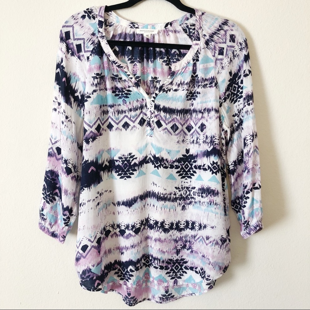 Beachlunchlounge boho ikat pattern popover top